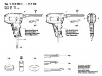 Bosch 0 603 263 003 Plp 100 Soldering Gun 230 V / Eu Spare Parts